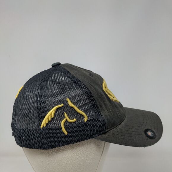 Horse Equestrian Snapback Mesh Back Hat Embroidered Logo Explosion Caps - Picture 4 of 8